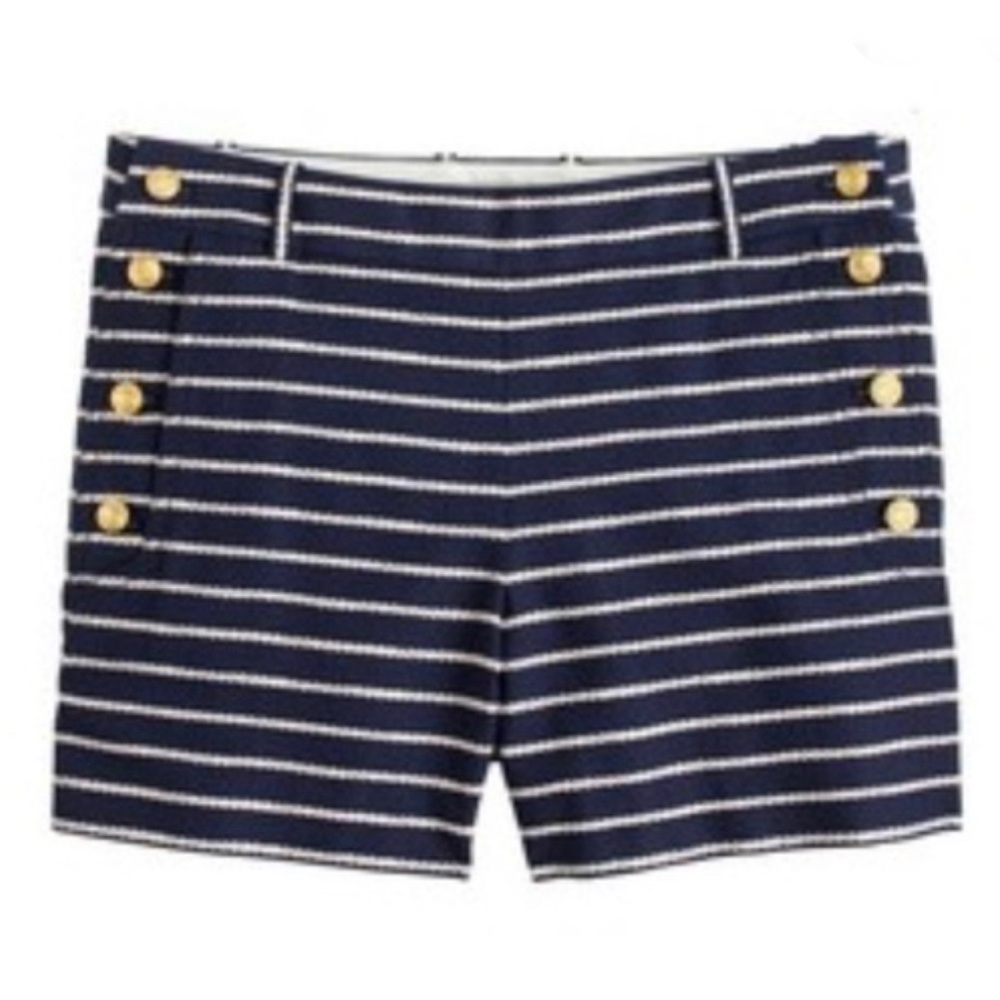 J Crew Nautical rope stripe shorts